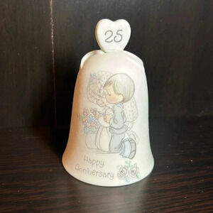 1989 Precious moments 25th wedding Anniversary bell.